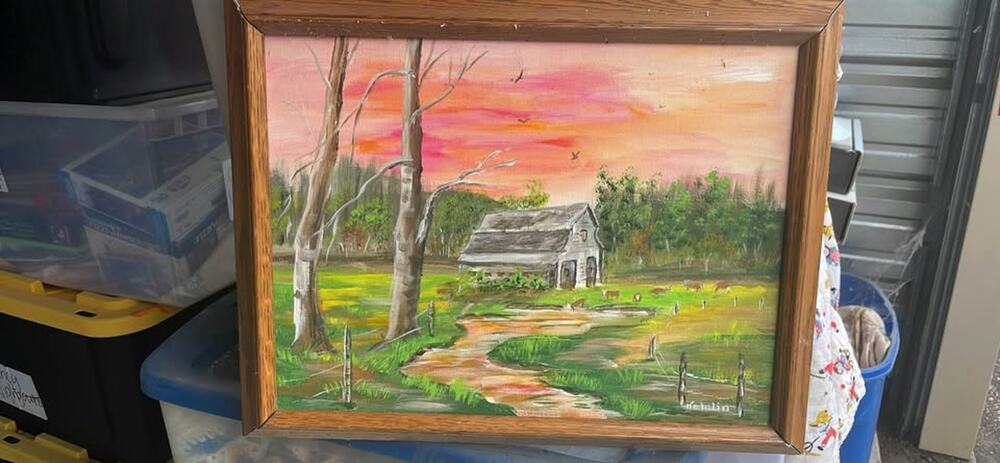 Manitoba Sunset original Painting by Katalin Erzsébet Pearson